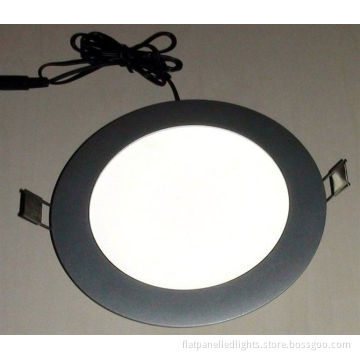 6w 400lm Round Warm White Ceiling Cree Smd Flat Panel Led Lights With D145 * 14mm